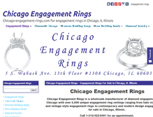 Tablet Screenshot of chicago-engagement-rings.com